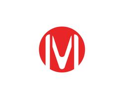 Icône M Logo Business Template Vector