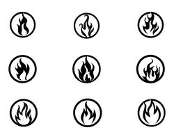 Conception illustration vectorielle feu flamme vecteur