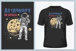 t-shirt astronaute vecteur