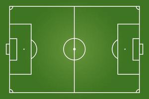 vue de dessus du terrain de football vert ou du terrain de football vecteur