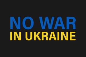 pas de guerre en ukraine slogan illustration russie attaque ukraine vecteur