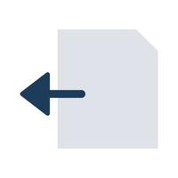 icône de vecteur isolé de flèche de document qui peut facilement modifier ou éditer