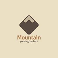 illustration de conception de vecteur de logo de montagne