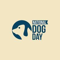 conception de vecteur de la journée nationale du chien