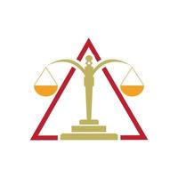 vecteur de logo de justice