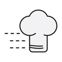 livraison de chef de cuisine pour site web, symbole, présentation vecteur