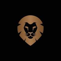 vecteur de logo tête de lion coloré abstrait créatif