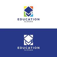 création de logo d'institut d'éducation. modèle de conception de logo d'éducation vecteur