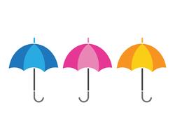 conception de modèle parapluie icône vector illustration