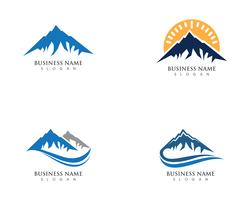 Mountain Logo et symboles Business Template vecteur