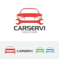 création de logo vectoriel de service de voiture de garage