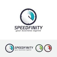 création de logo vitesse infini vecteur