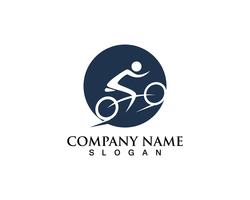 Logo de vélo et vecteur de symboles