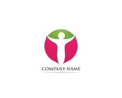 Adoption et soins communautaires Logo template vecteur