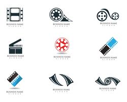 Logo de film et modèle de vecteur de symboles