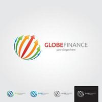 modèle de logo global minimal - vecteur