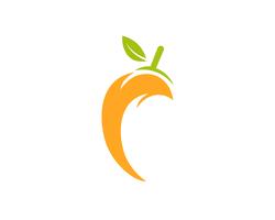 Mangue à plat style mangue logo image de mangue icône image vectorielle vecteur