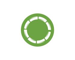 Logo de bambou avec une feuille verte pour votre modèle de vecteur d&#39;icône