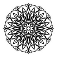 mandala dessiné à la main. décoration en ornement de doodle oriental ethnique. vecteur