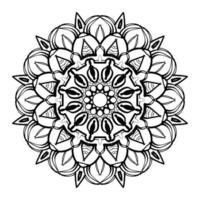 mandala dessiné à la main. décoration en ornement de doodle oriental ethnique. vecteur