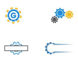 Gear Logo Template vector icon design illustration