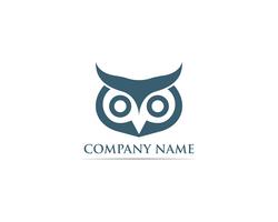 Illustrateur de vecteur hibou logo oiseau