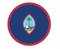 guam drapeau national océanie emblème icône illustration vectorielle élément de conception abstraite vecteur