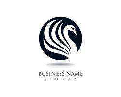 Swan logo Template vecteur