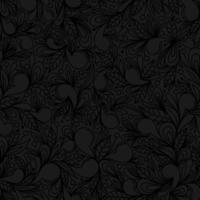 fond de vecteur floral abstrait noir