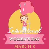 conception d'affiche de la journée internationale de la femme vecteur