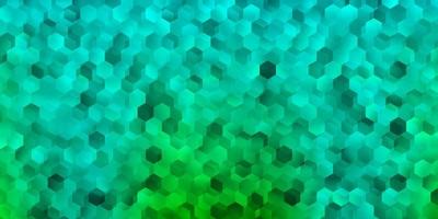 modèle vectoriel vert clair dans un style hexagonal.