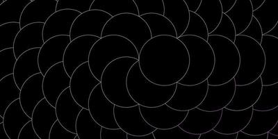 modèle vectoriel violet foncé avec des cercles.