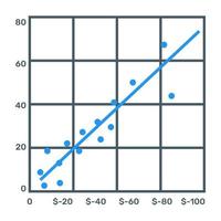 icône d'analyse cartésienne dans un design modifiable vecteur