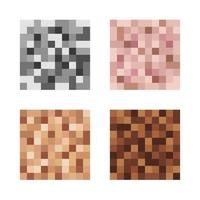 signe de jeu censuré du flou de pixel. fond de couleur carrée en mosaïque. effet flouté pour une protection visage et corps sur une photo et une vidéo. censure numérique pour le contenu, illustration vectorielle vecteur