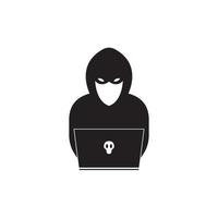 hacker icône logo vector background