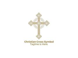la croix est un symbole de la religion du christianisme catholique l'icône du design de l'église de jésus