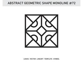 forme de vecteur ligne abstraite monoline lineart géométrique gratuit