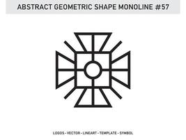 vecteur gratuit abstrait forme géométrique monoline