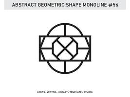 vecteur gratuit abstrait forme géométrique monoline