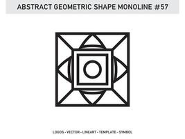 vecteur gratuit abstrait forme géométrique monoline