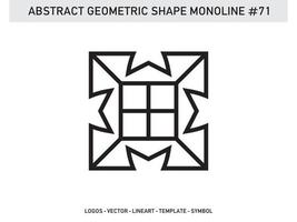 forme de vecteur ligne abstraite monoline lineart géométrique gratuit