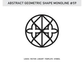 vecteur gratuit abstrait forme géométrique monoline