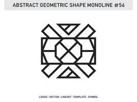 vecteur gratuit abstrait forme géométrique monoline