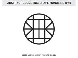 vecteur gratuit abstrait forme géométrique monoline