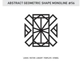 vecteur gratuit abstrait forme géométrique monoline