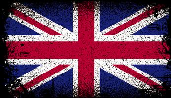 Royaume-Uni drapeau Grunge. illustration vectorielle de fond vecteur