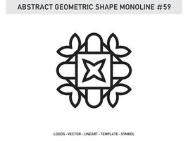 vecteur gratuit abstrait forme géométrique monoline