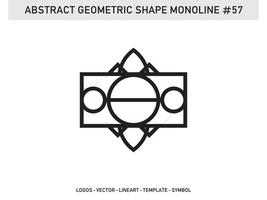 vecteur gratuit abstrait forme géométrique monoline