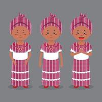 personnage de la jamaïque avec diverses expressions vecteur