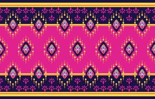 abstrait de conception ethnique. motif harmonieux de broderies tribales et folkloriques, conception d'art damassé. ornement d'art géométrique aztèque print.design pour tapis, papier peint, vêtements, emballage, tissu, couverture vecteur